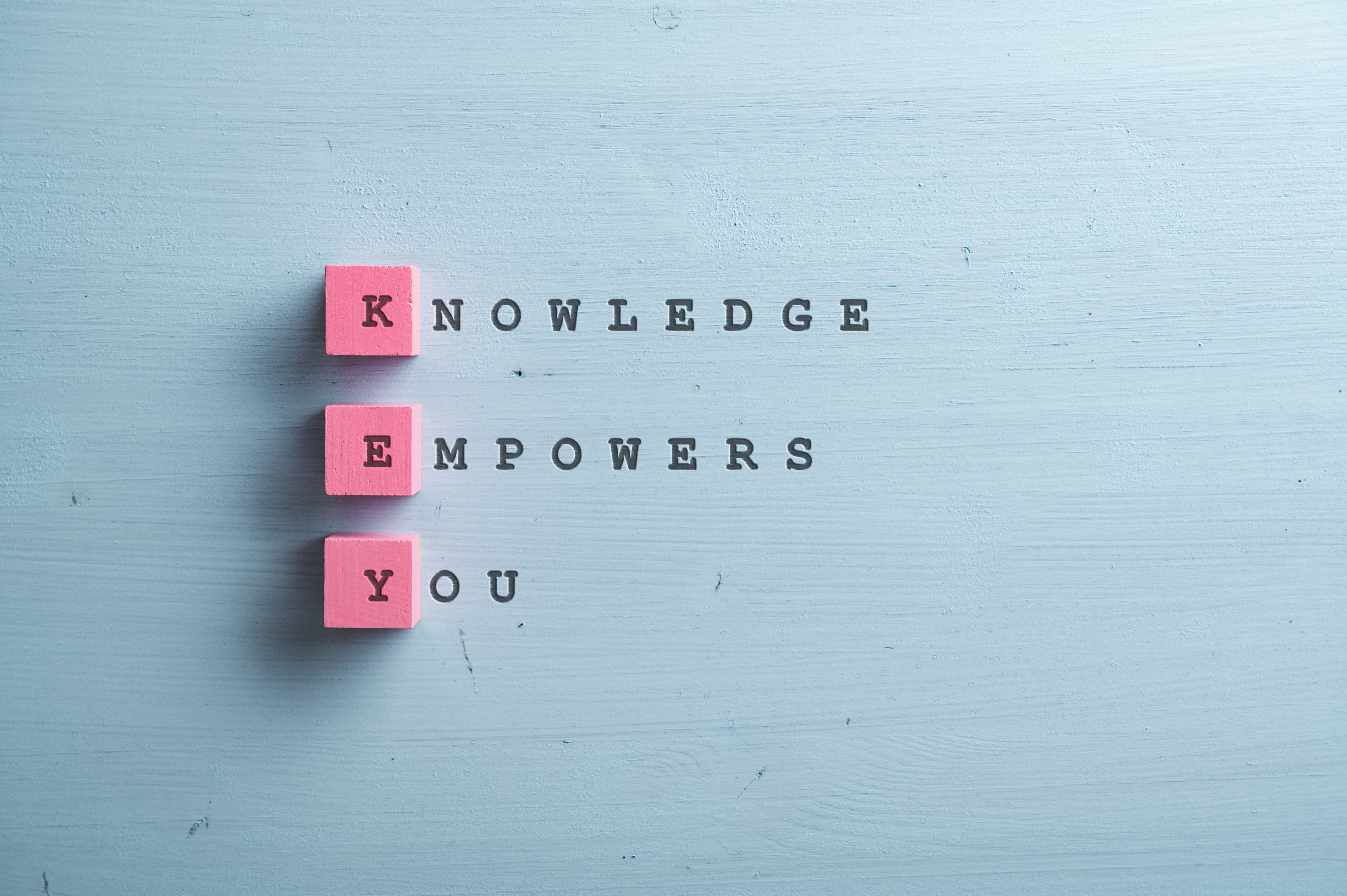 Knowledge empowers you sign